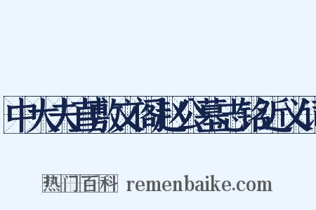 中大夫直敷文阁赵公墓志铭近义词是什么意思的图片